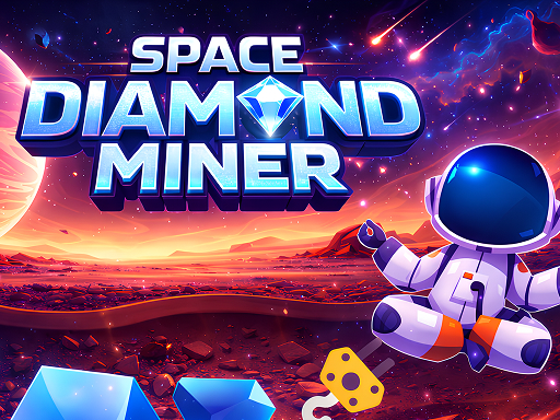 Space Diamond Miner Action Game