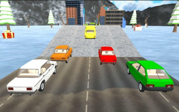 Winter Car Jumps - Stunt Racing Online Game