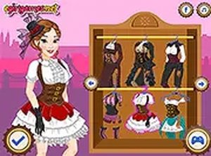 Steampunk Princesses Dress Up Game