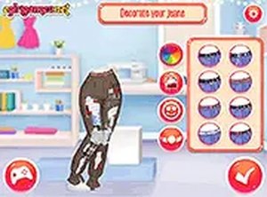Design My Fabulous Ripped Jeans Online Game