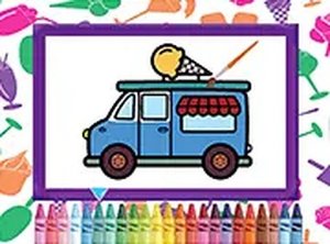 Sweet Truck Coloring Fun