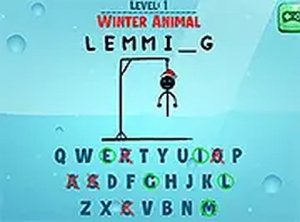 Hangman Challenge Winter Puzzle Game