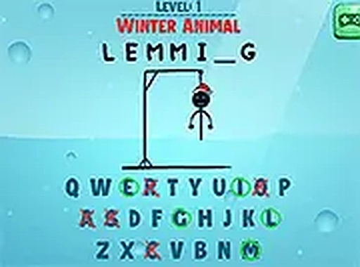 Hangman Challenge Winter Puzzle Game